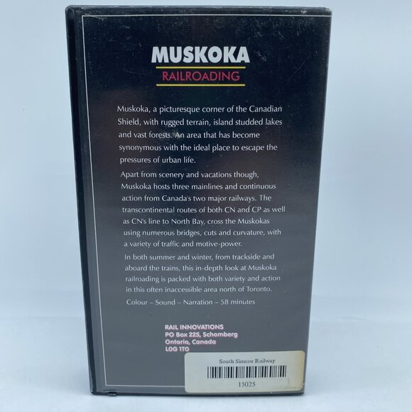 Muskoka Railroading VHS Video Rail Innovations Trains CP CN North Bay Canada - Picture 3 of 8